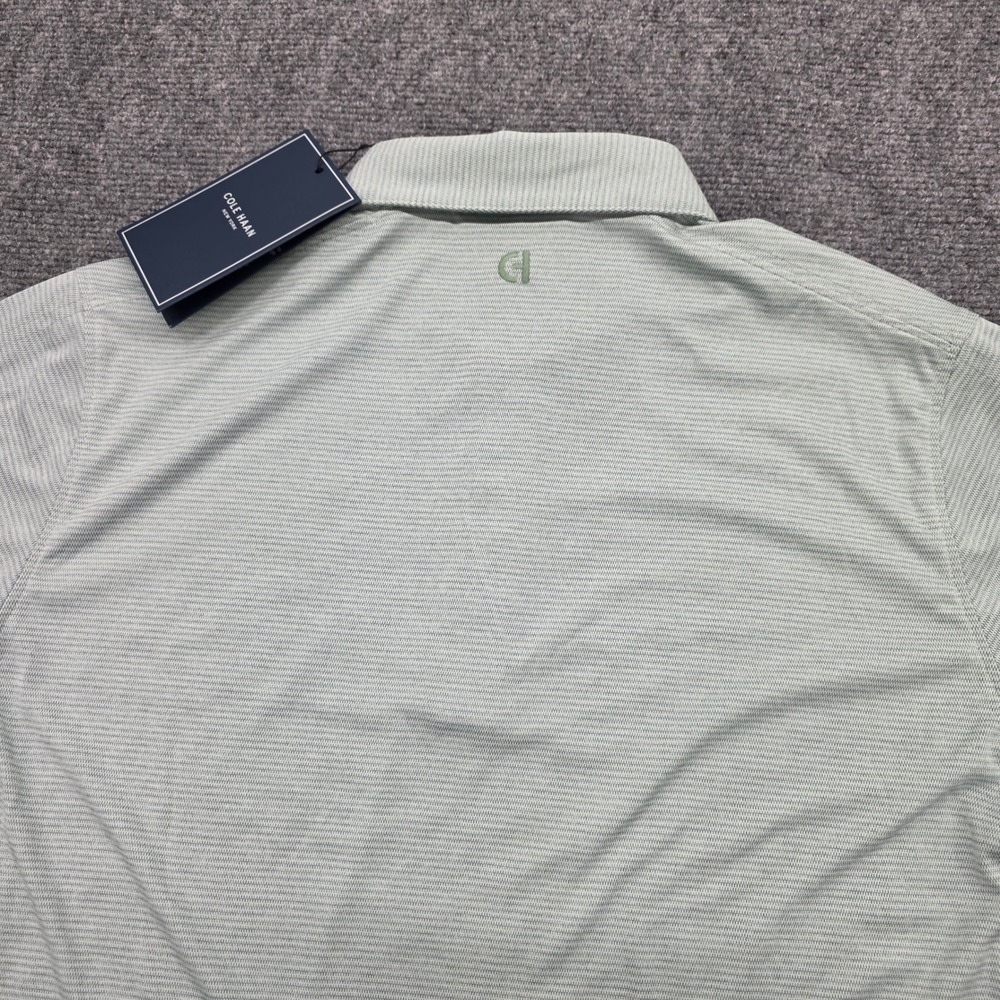 Cole Haan Golf Cool Core Polo Shirt Mens Medium Silt Green New With Tags - Picture 10 of 13